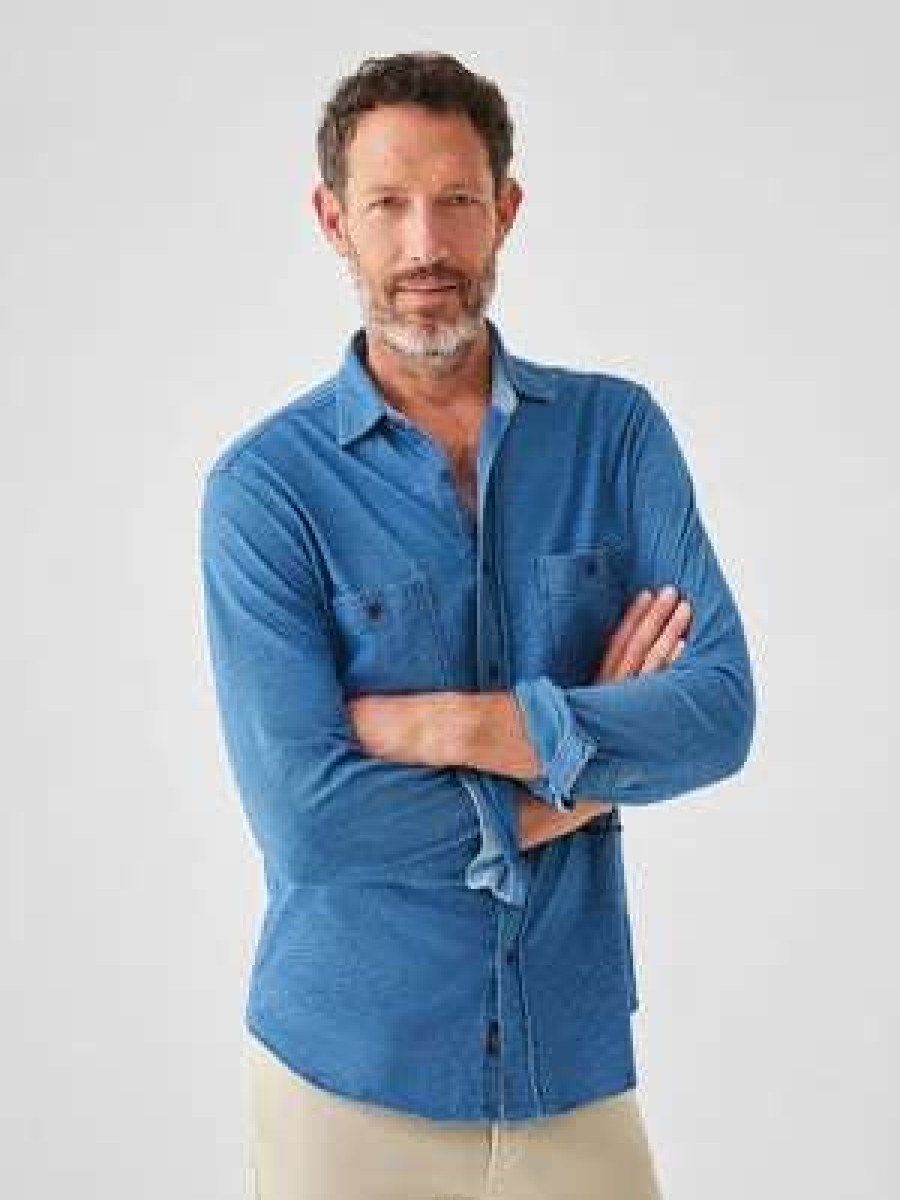 Men'S * | Faherty Knit Seasons Shirt Men'S