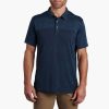 Men'S * | Kuhl Kuhl Engineered Polo Pb-Pirate Blue