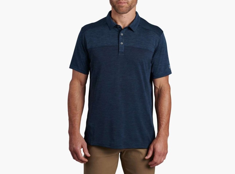 Men'S * | Kuhl Kuhl Engineered Polo Pb-Pirate Blue