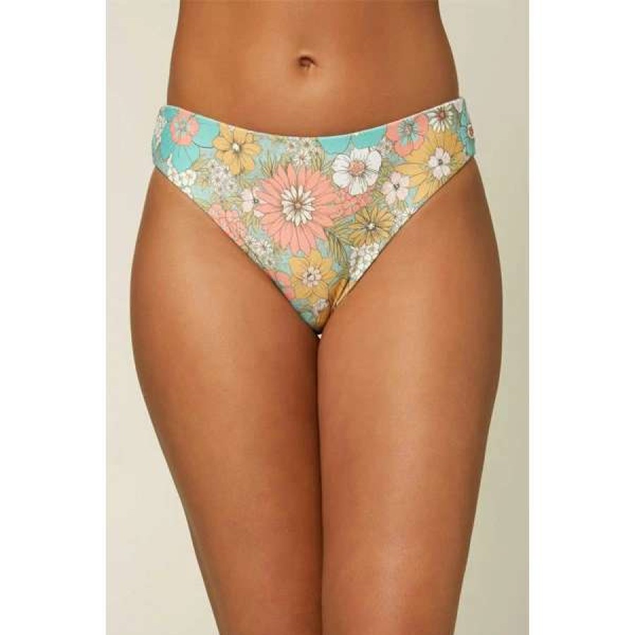 Swim * | O'Neill Womens Sandy Wildflower Revo Mid-Rise Bottom