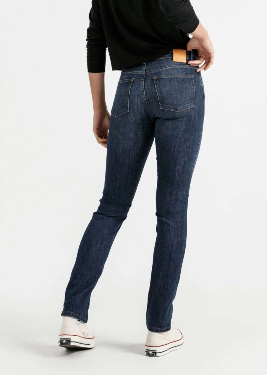 Women'S * | Duer Performance Denim Mid Rise Slim Straight Ams