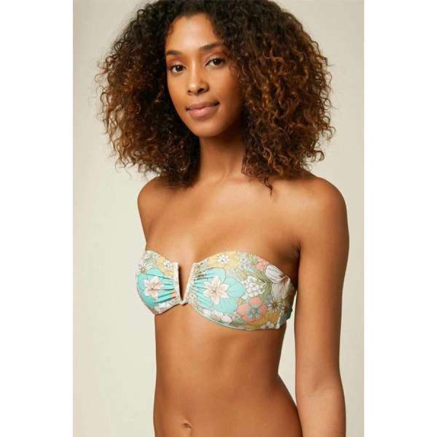 Swim * | O'Neill Womens Gold Coast Wildflower Baneau Top