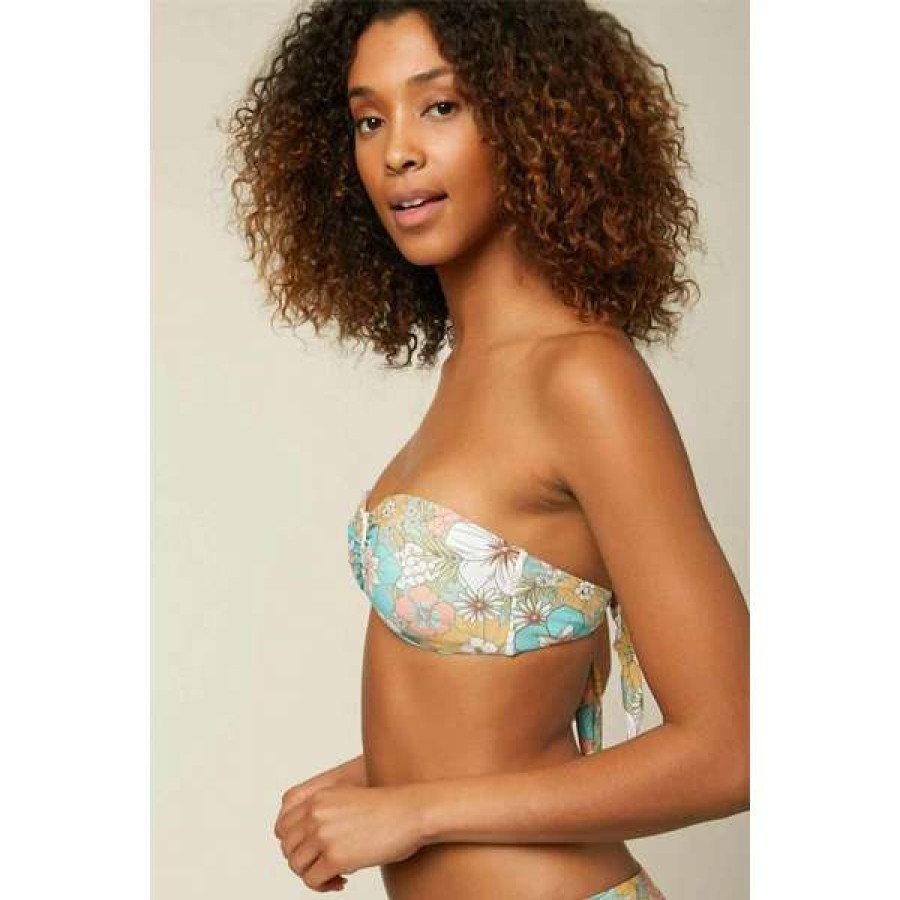 Swim * | O'Neill Womens Gold Coast Wildflower Baneau Top