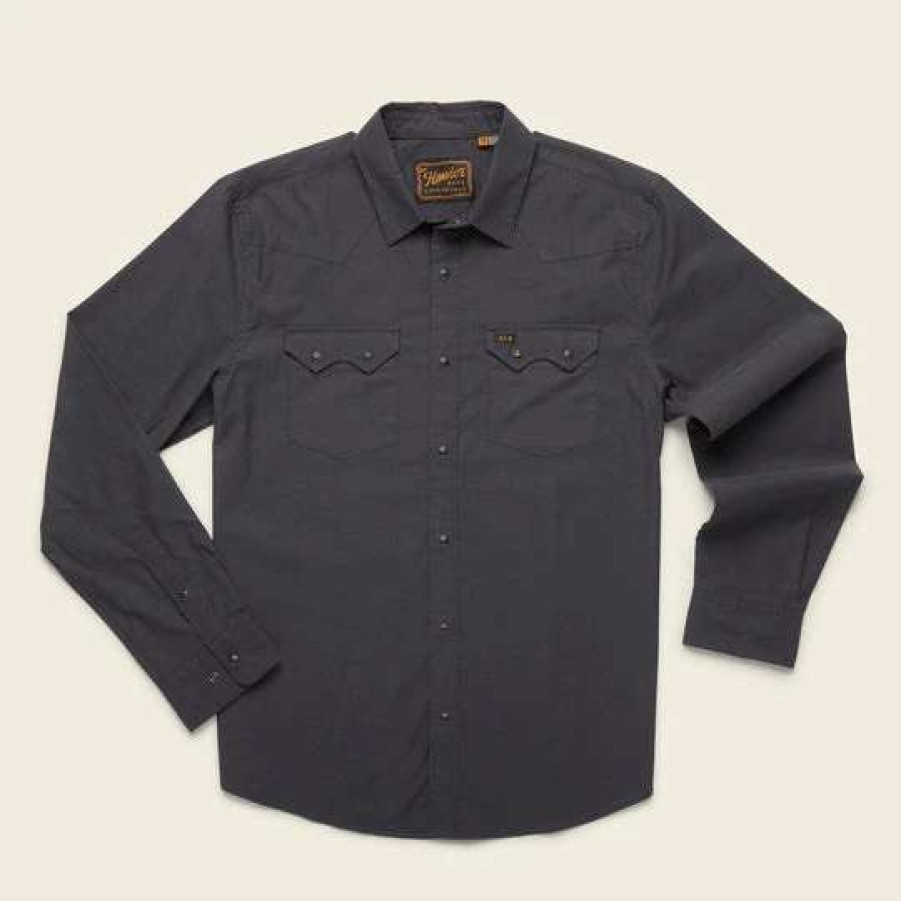 Men'S * | Howler Brothers Crosscut Snapshirt Men'S Mid - Midnight Chambray