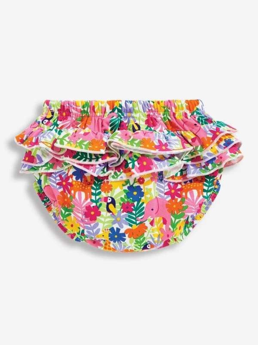 Swim * | Jojo Maman Bebe Girls Frilly Swim Nappy