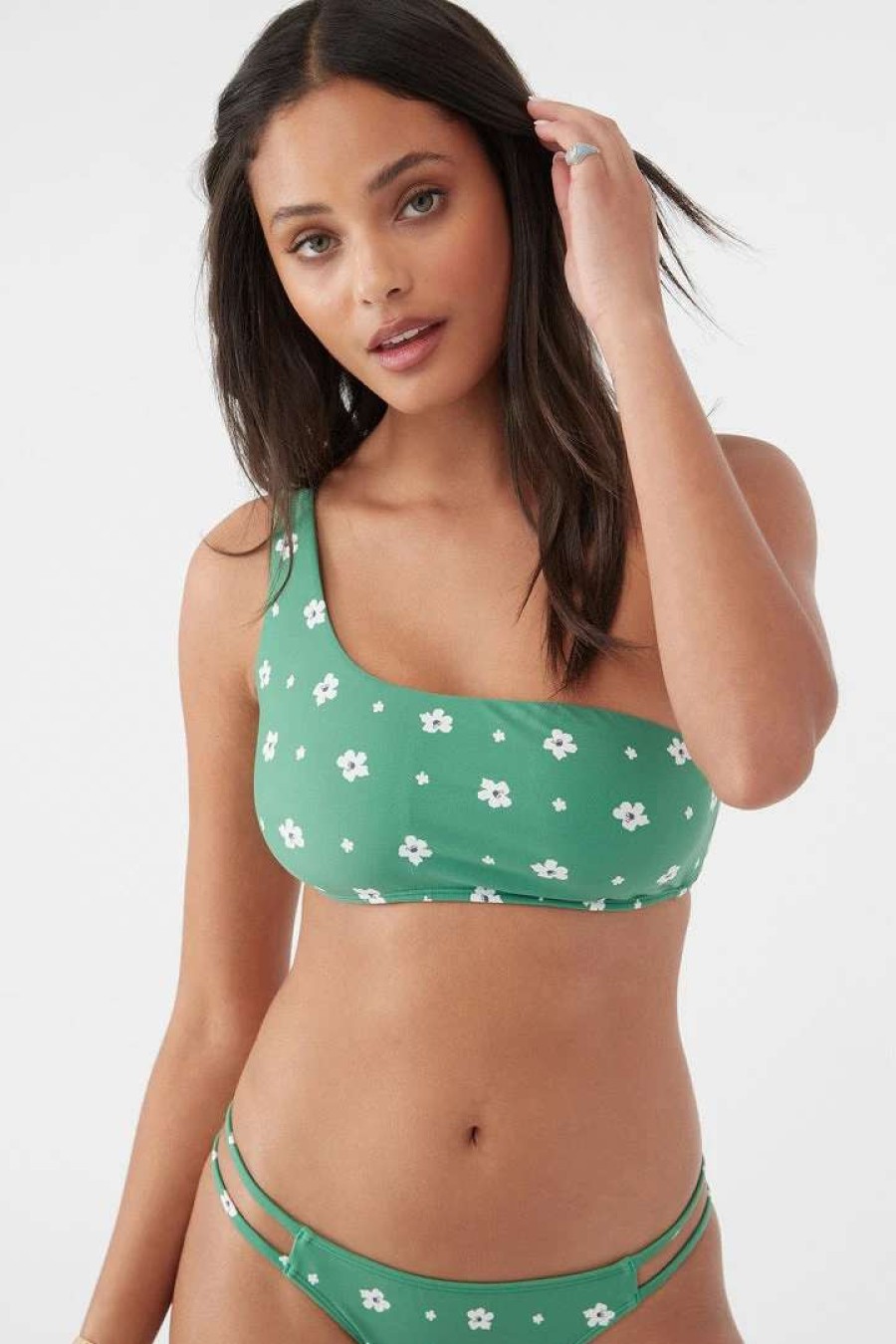 Swim * | O'Neill Womens Julie Floral Monterey Bandeau Top Jde