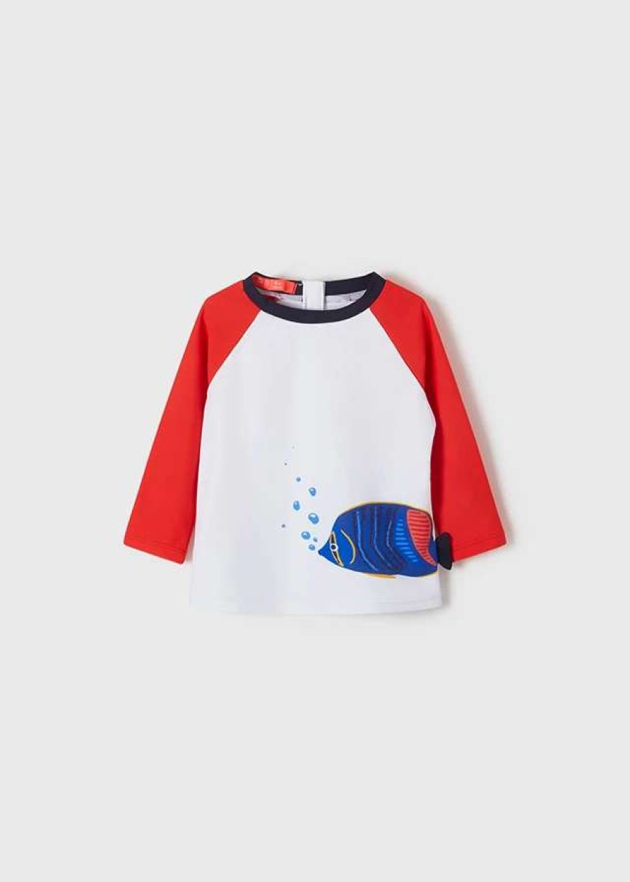 Swim * | Mayoral Baby Sun Protection Long Sleeve Shirt