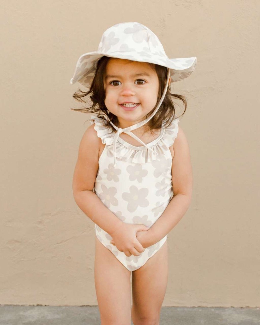 Swim * | Rylee + Cru Inc. Rylee & Cru Baby Floppy Swim Hat Retro Floral