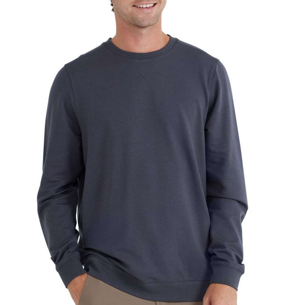 Men'S * | Free Fly Men'S Bamboo Heritage Fleece Crew