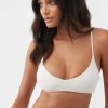 Swim * | O'Neill Womens Saltwater Solids Huntington Bikini Top Van