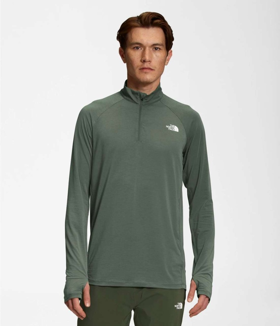 Men'S * | The North Face Men'S Wander 1/4 Zip Nyc - Thyme