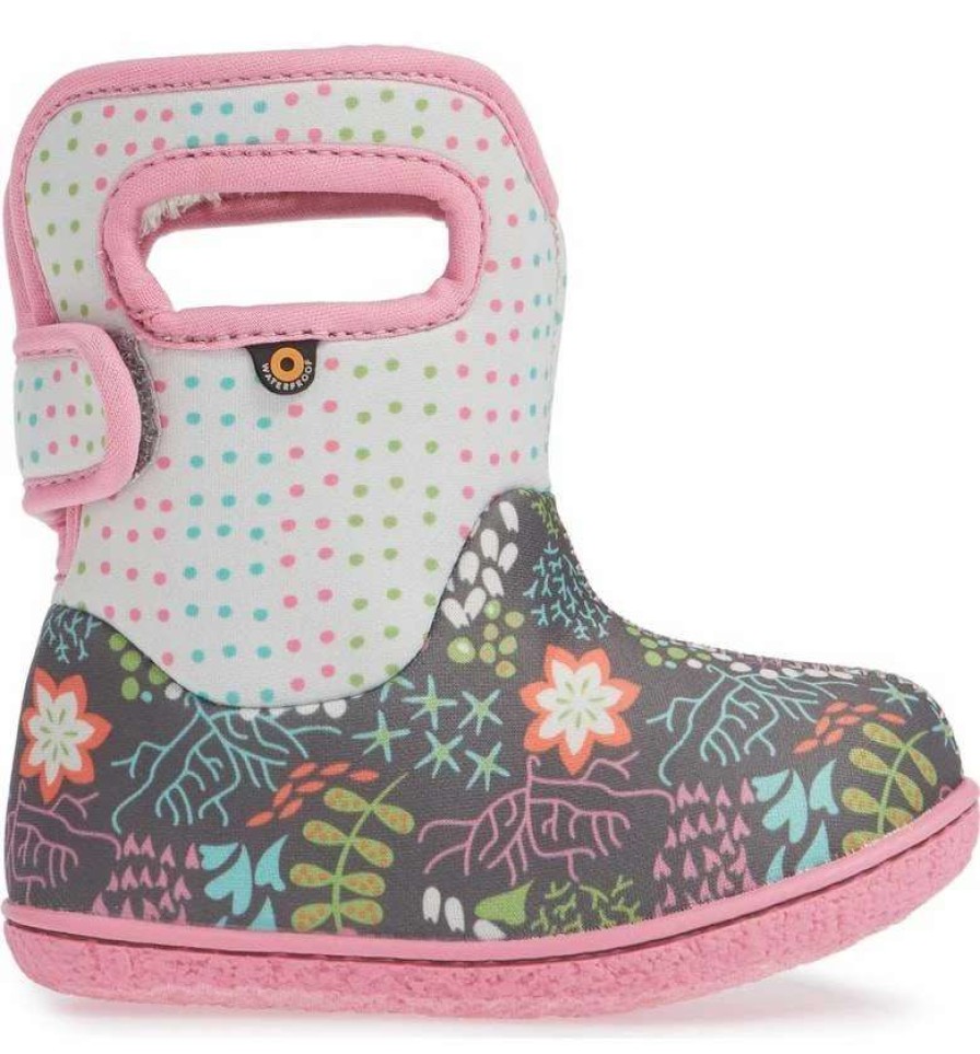 Footwear * | Bogs Baby Bogs Flower Dot Winter Boots