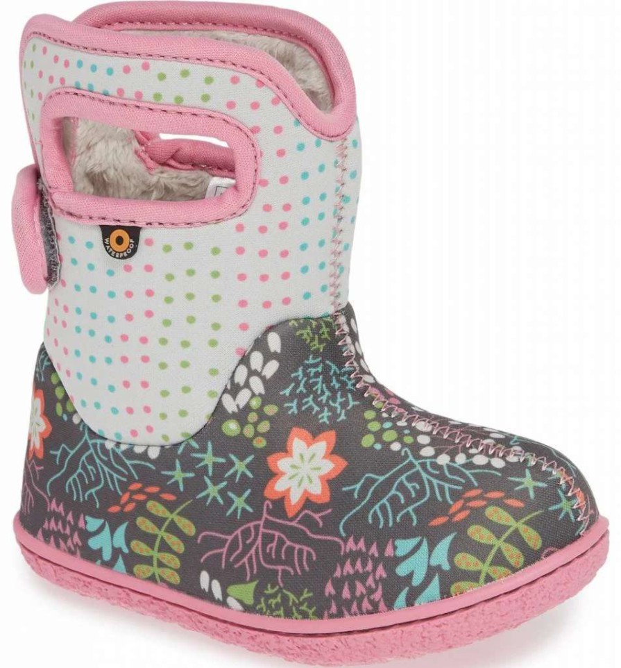 Footwear * | Bogs Baby Bogs Flower Dot Winter Boots