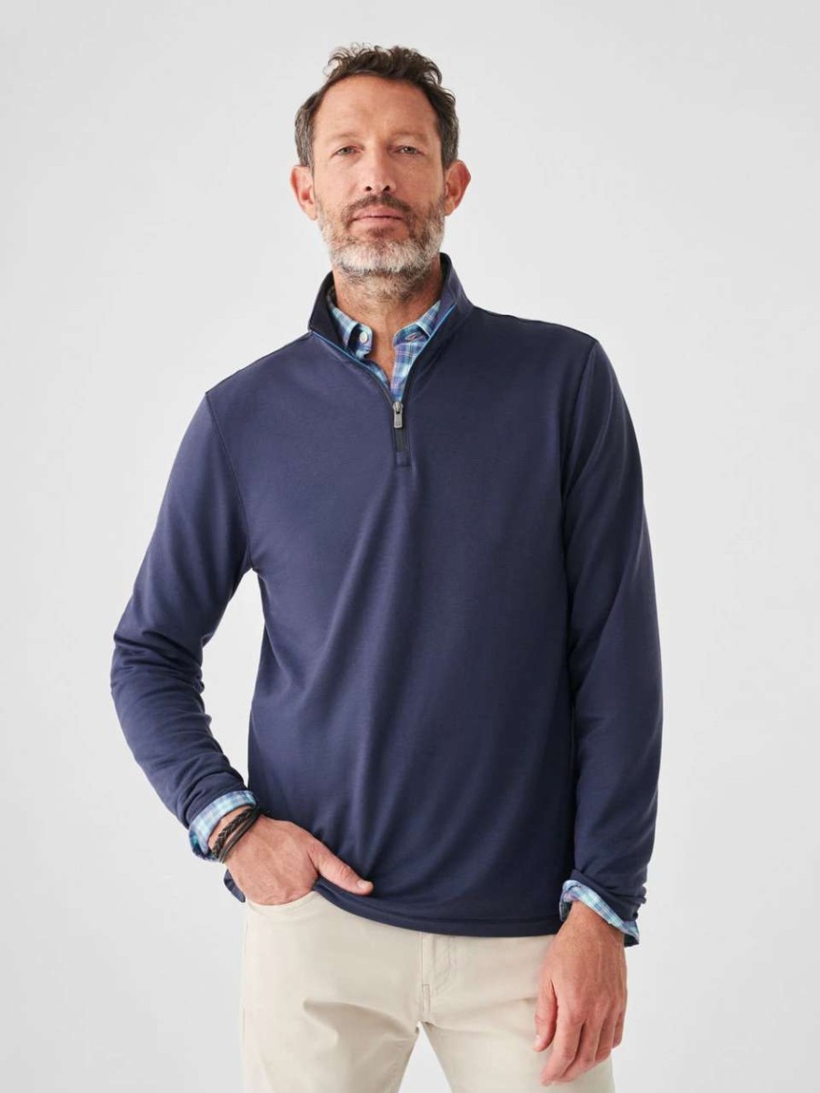 Men'S * | Faherty Movement Quarter Zip Men'S