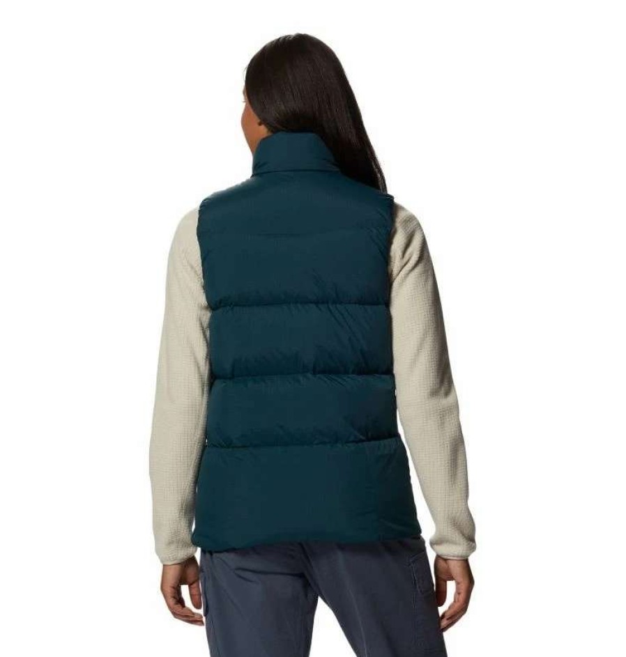 Women'S * | Mountain Hardwear Women'S Nevadan Down Vest 375 - Dark Marsh