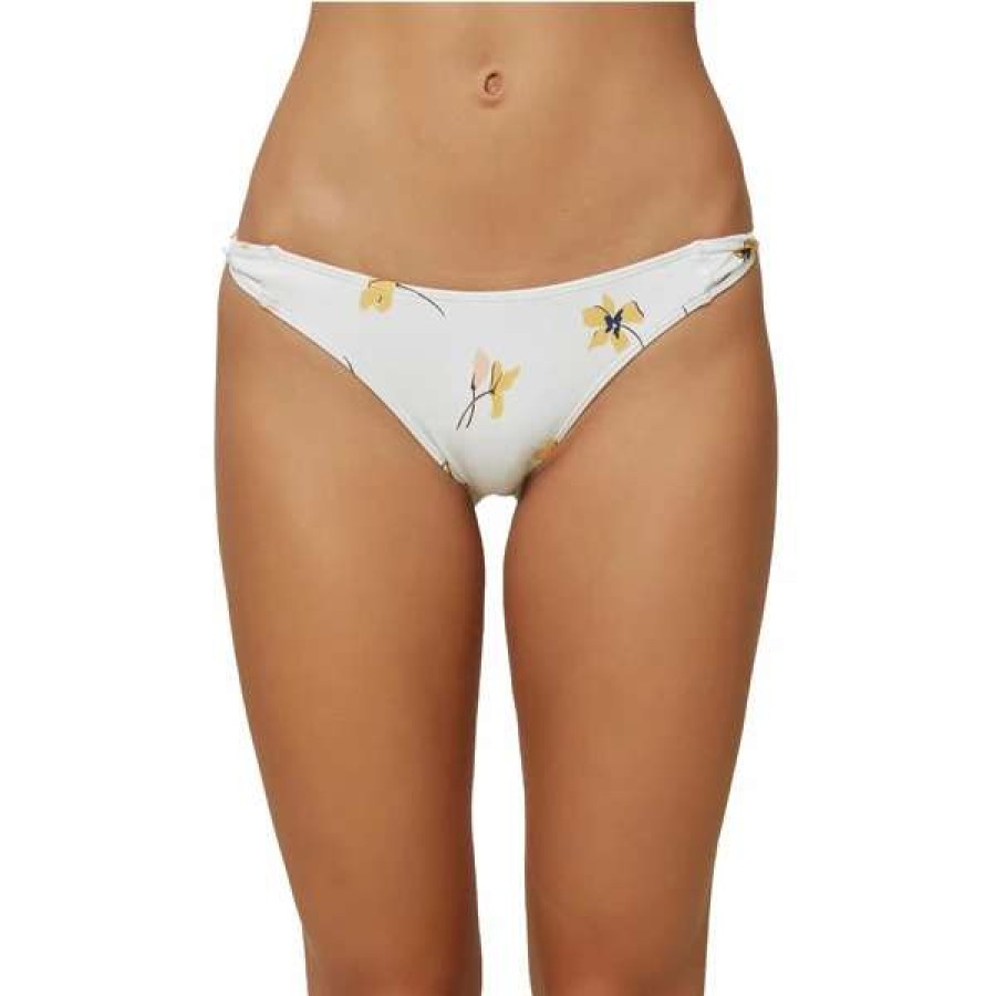 Swim * | O'Neill Womens Mai Floral Twist Tab Bottoms