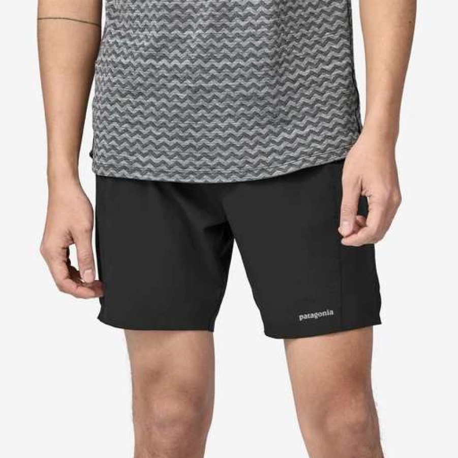 Men'S * | Patagonia Men'S Strider Pro Shorts 7 Blk - Black