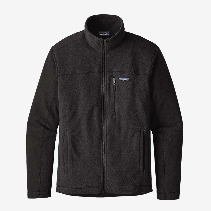 Men'S * | Patagonia Men'S Micro D Fleece Jacket Blk - Black