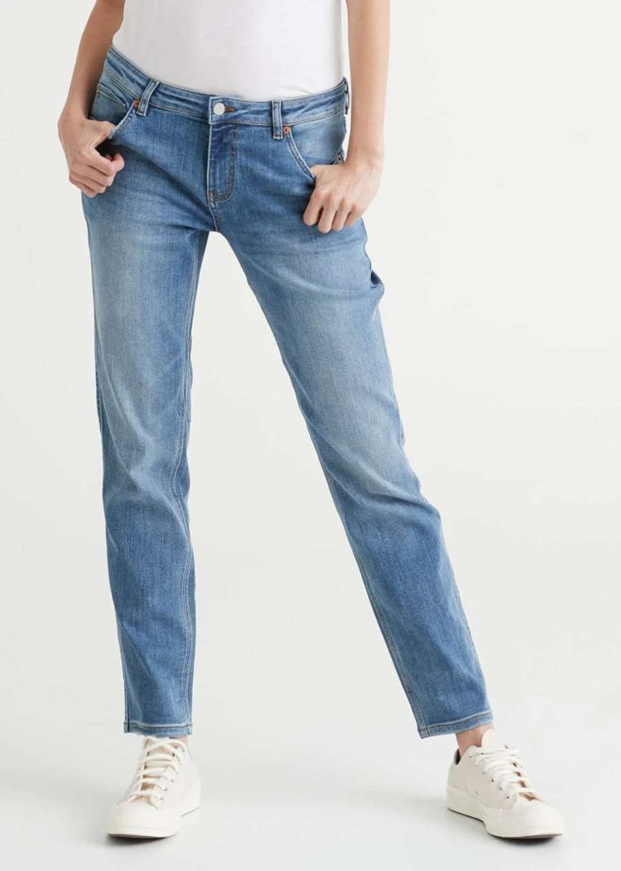 Women'S * | Duer Performance Denim Girlfriend Vls Vintage Light Stone