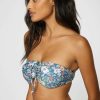 Swim * | O'Neill Womens Eliza Ditsy Rosarito Bandeau Bikini Top