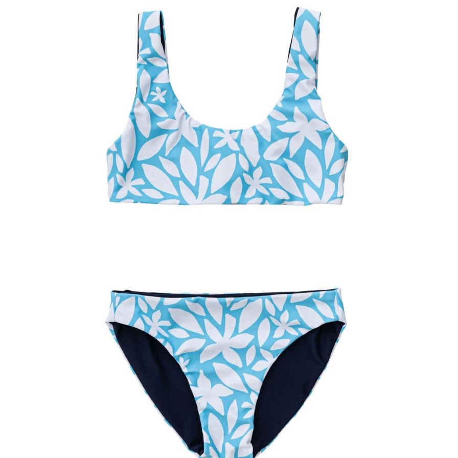 Swim * | Snapper Rock Junior Reversible Surf Bow Bikini