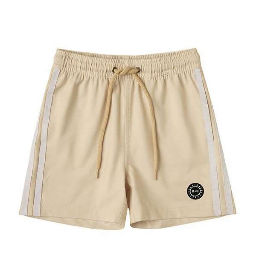 Swim * | Rylee + Cru Inc. Rylee & Cru Boys Striped Swim Trunk