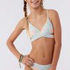 Swim * | O'Neill Junior Piper Floral Wrap Top Swim Set