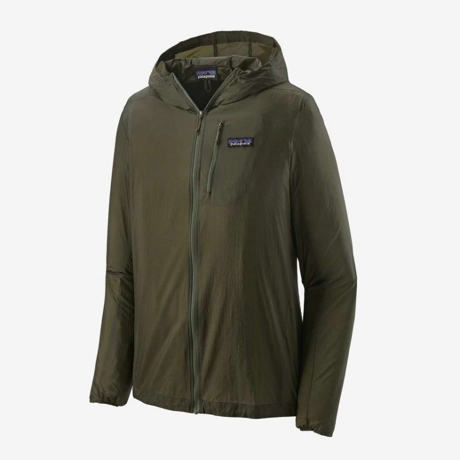 Men'S * | Patagonia Men'S Houdini Jacket Bsng - Basin Green