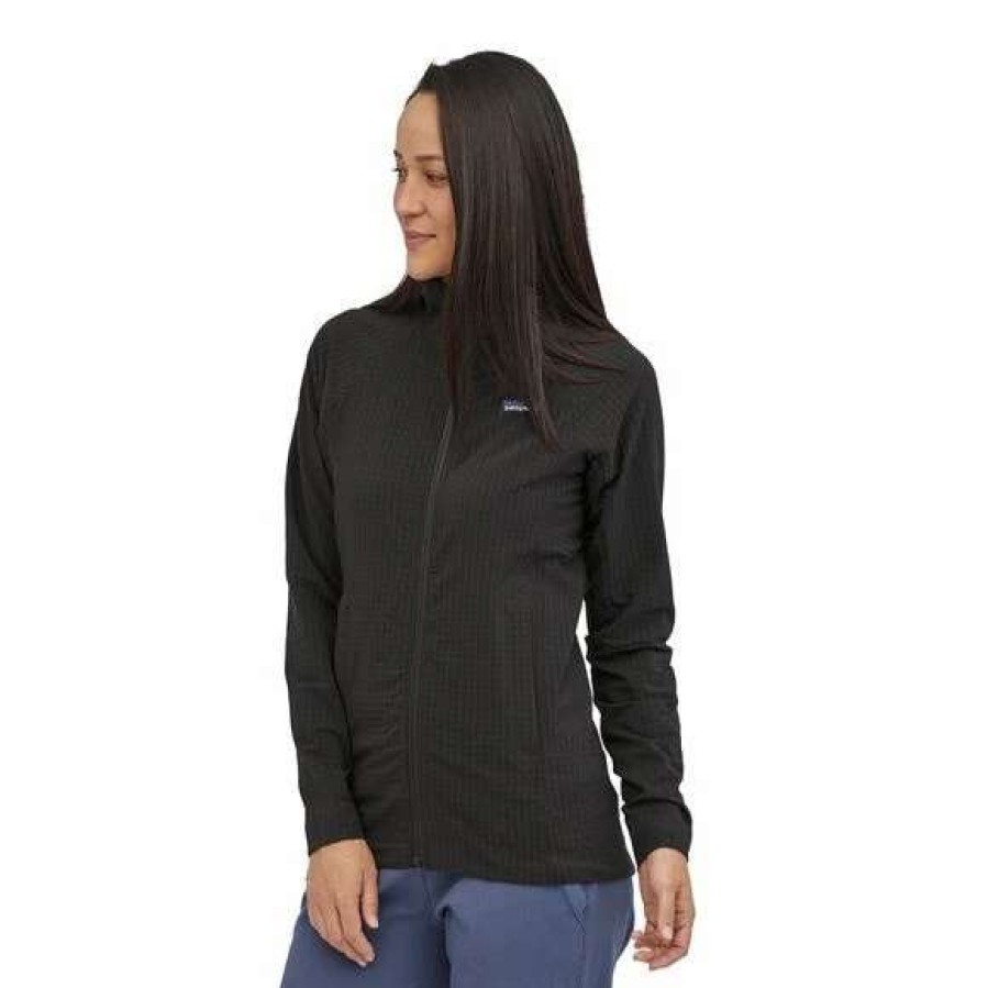 Women'S * | Patagonia Women'S R1 Techface Jacket Blk