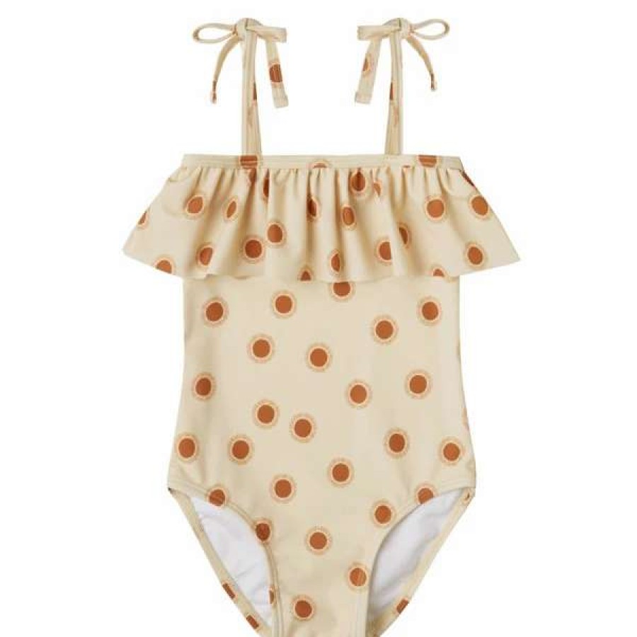 Swim * | Rylee + Cru Inc. Rylee & Cru Baby Girls Suns Tie Ruffle One Piece Swimsuit