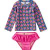 Swim * | Tea Collection Baby Rash Guard Swim Set