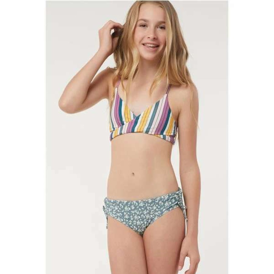 Swim * | O'Neill Girls Lora Wrap Top Set