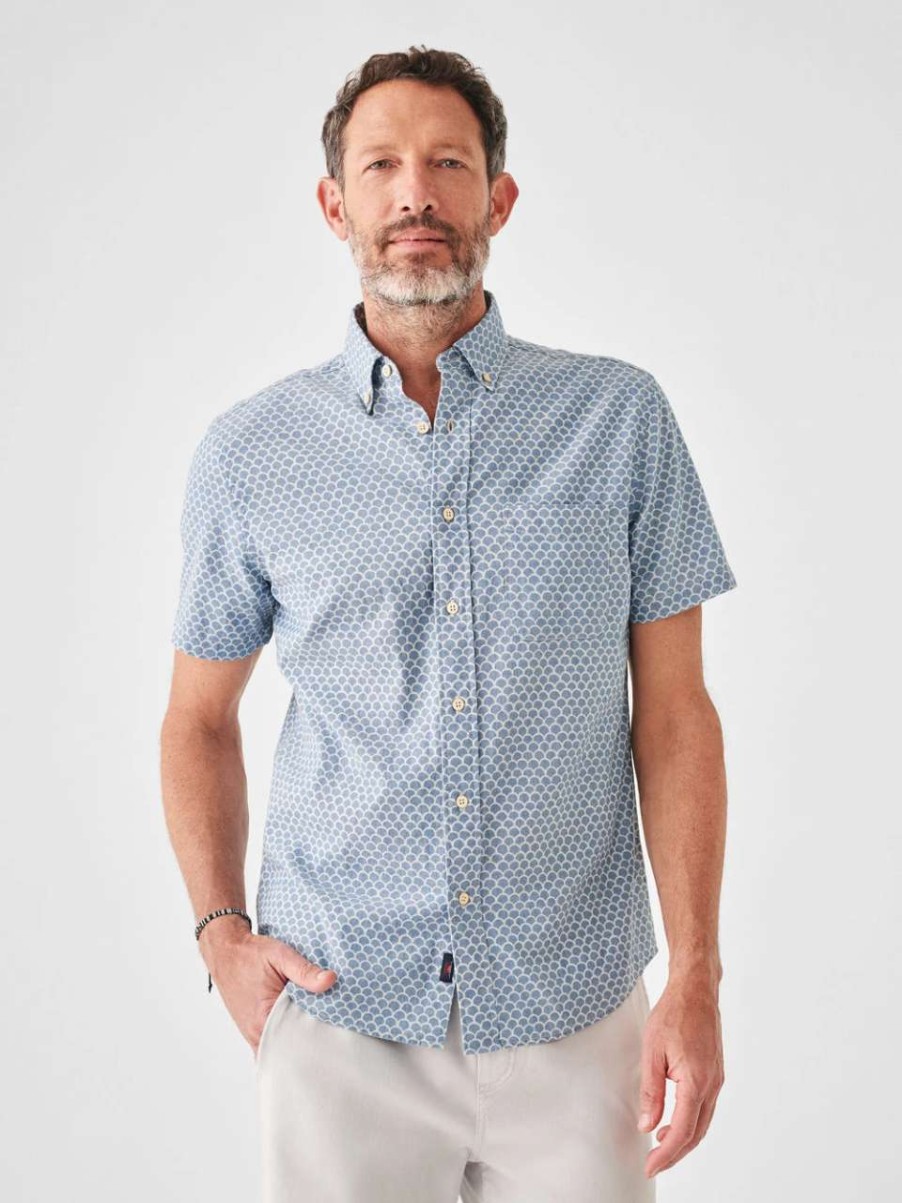 Men'S * | Faherty Short-Sleeve Stretch Playa Shirt Men'S