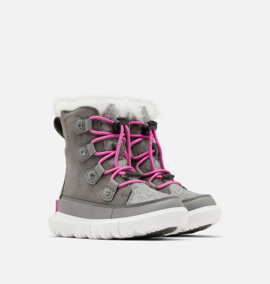 Footwear * | Sorel Kids Explorer Lace Boots