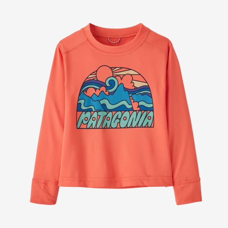 Swim * | Patagonia Baby Long Sleece Capilene Silkweight T-Shirt